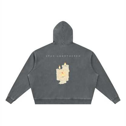 Qalm Full Zip Boxy Hoodie