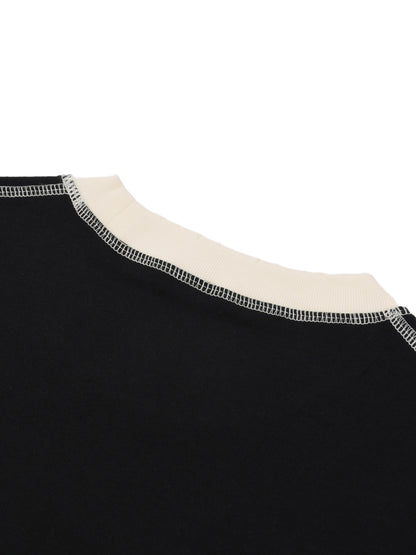 Qalm-Stitched Cotton T-Shirt