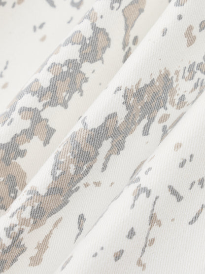Women's Splatter Barrel Leg Jeans